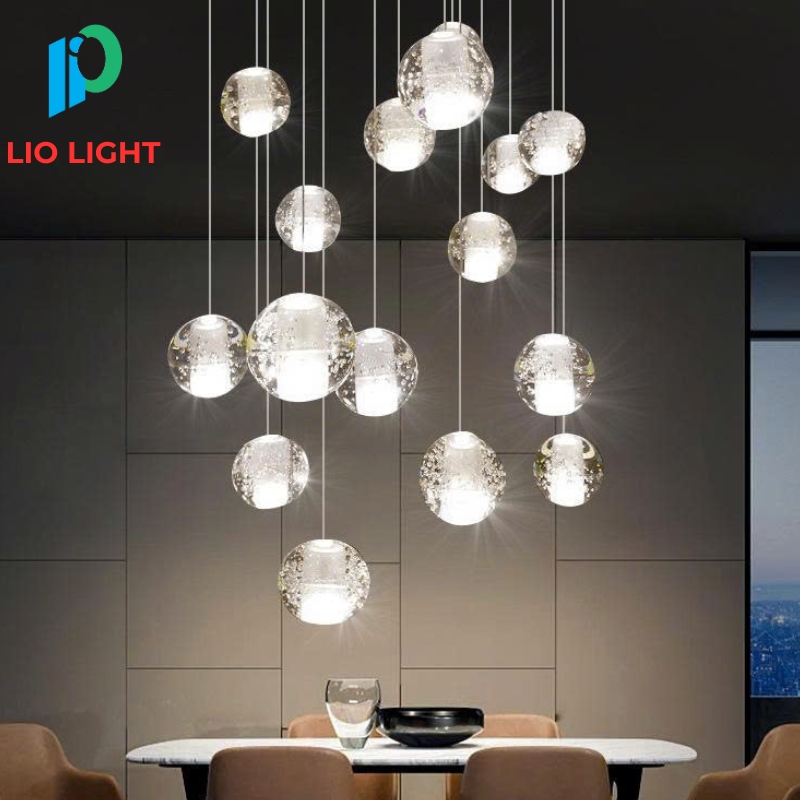 Đèn Thả Thông Tầng Pha Lê Bocci Hiện Đại | LIO TT902
