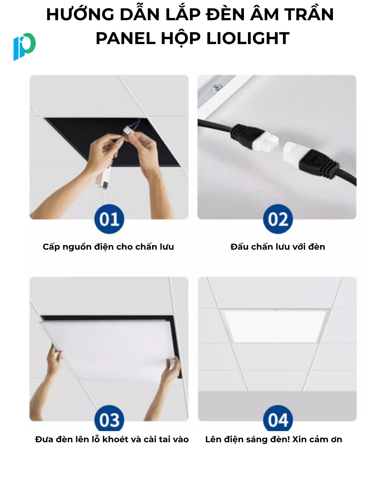 Đèn âm trần panel liolight